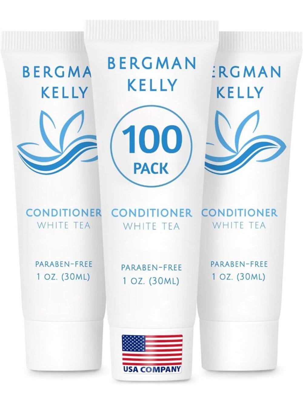 Revitalizing White Tea Travel Conditioner - 1 Fl Oz, 100 Pack, Hotel Toiletries